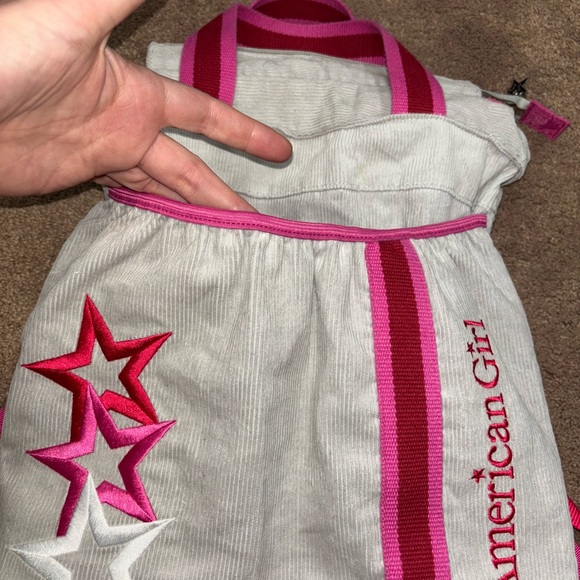 American Girl Pink and Gray Backpack - Picture 4 of 9